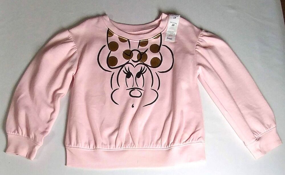 Jumping Beans Disney's Sweatshirt Fleece Minnie Mouse Girl's Size 4T